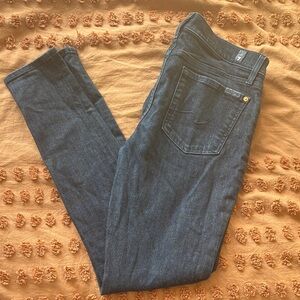 7 For All Mankind Dark Blue Skinny Jeans